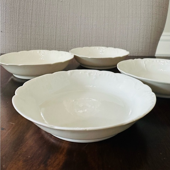 Set of 4 Haviland France Ranson White Fruit/Berry Bowls 5" - Picture 7 of 9